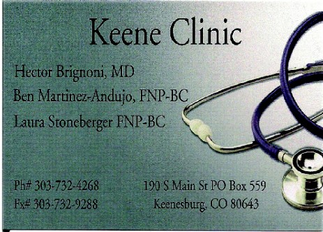 Keene Clinic Business Card